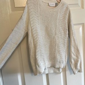 SOLD White sweater with sparkles! Size small or 5/6
